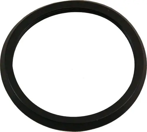 Schwarze Dichtung, kreisförmig, für eine Verbindung. Geeignet zur Verwendung mit Produkten der Marke Wolf, speziell für Revisionsrohre.